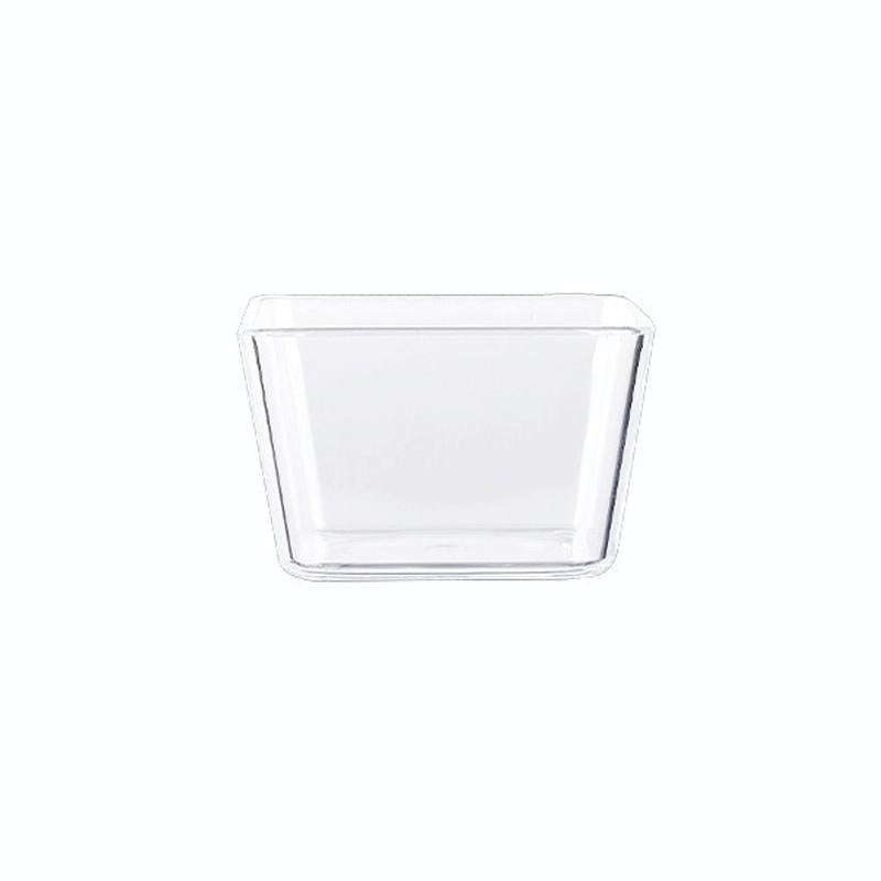 2 PCS Geometric Snack Plate, Style: Quadrilateral (Transparent)