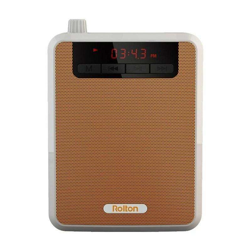 Rolton K300 Portable Voice Amplifier Supports FM Radio/MP3(Orange)