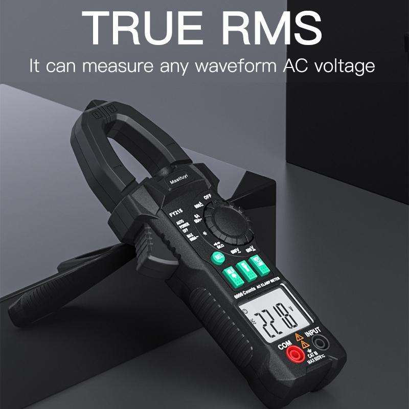 Mastfuyi FY215 High Precision Clamp Meter Multimeter AC/DC Digital Ammeter