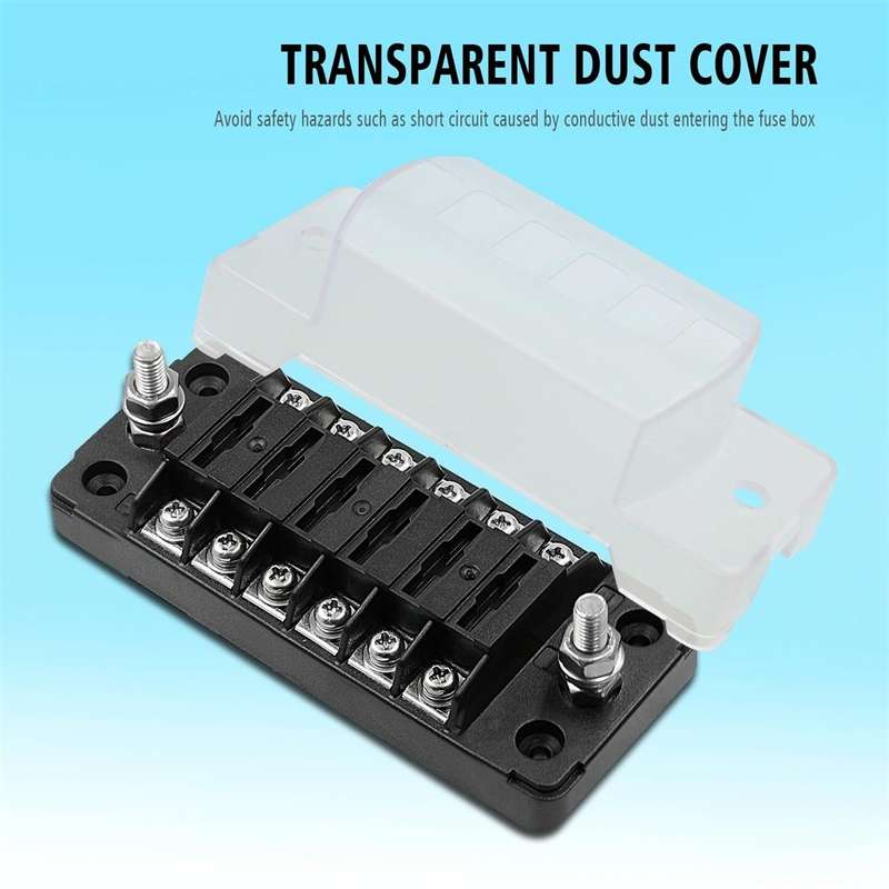 CS-978A1 FB1901 1 In 6 Out Independent Positive Negative Fuse Box without Fuse Piece for Auto Car...
