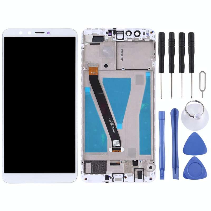 OEM LCD Screen for Huawei Enjoy 8 Plu Digitizer Full Assembly with Frame s(White)