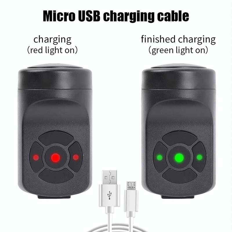 Bicycle 120db Electric Bell 4 Modes Rechargeable Cycling Anti-theft Alarm Horn