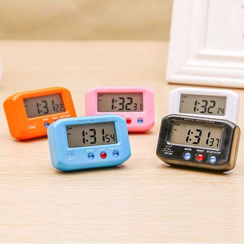 Portable Pocket Sized Digital Electronic Travel Alarm Clock Automotive Electronic Luminous Stopwa...