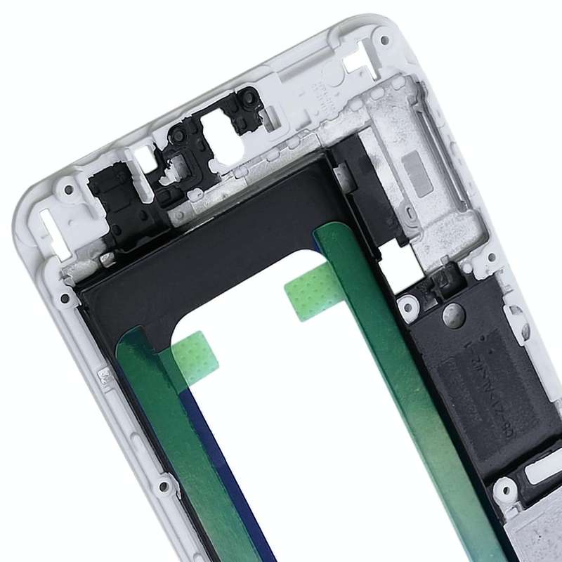For Galaxy C5 Front Housing LCD Frame Bezel Plate (White)