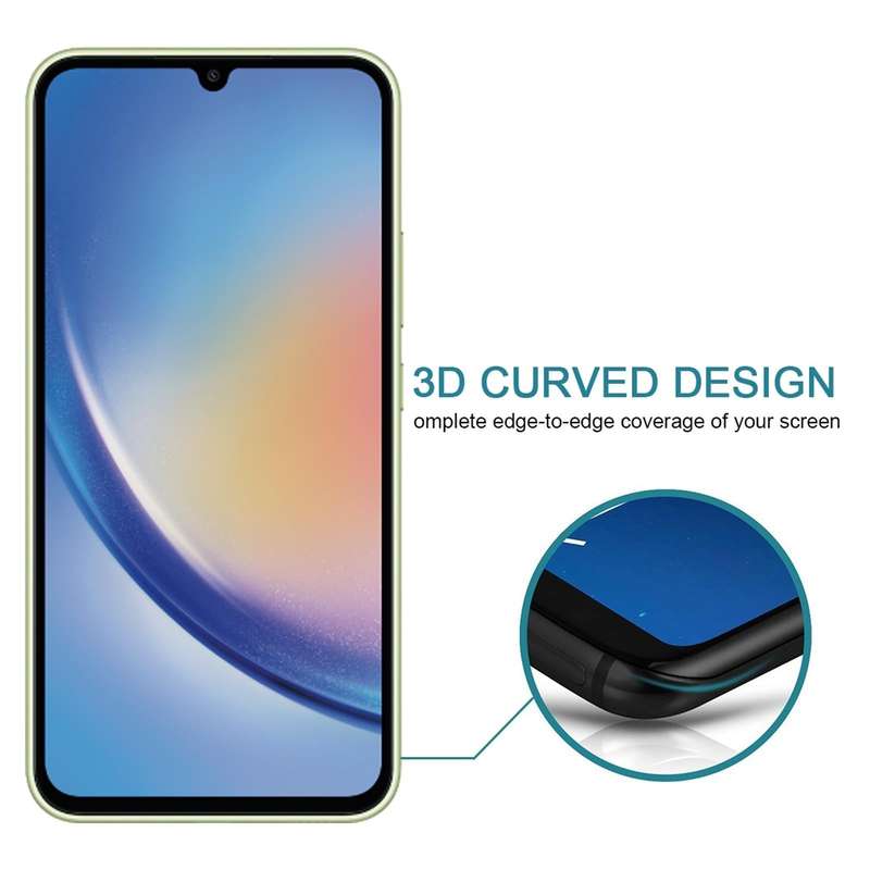 For Samsung Galaxy A34 5G Flat Surface Privacy Tempered Glass Film