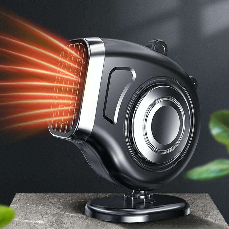 Portable Car Dashboard Electric Heater Winter Defroster, Voltage:24V(Black)