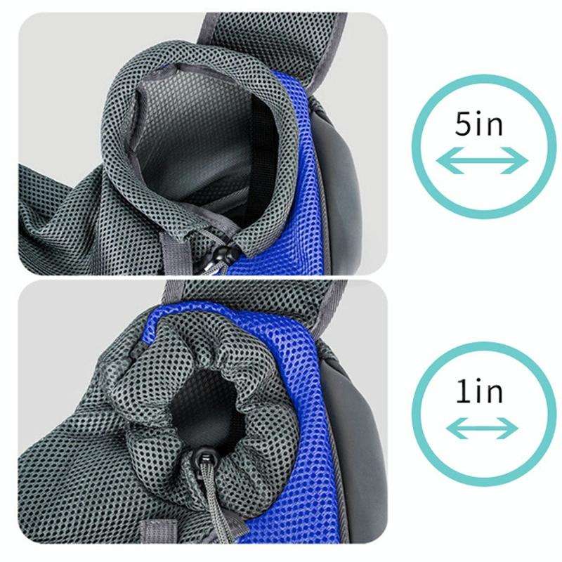 Pet Bag Widened Shoulder Strap Breathable Messenger Cat Bag,Size: Small(Blue)