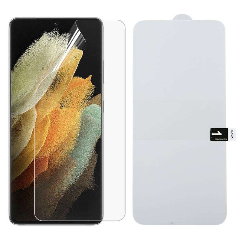 For Samsung Galaxy S21 Ultra 5G Full Screen Protector Explosion-proof Front Hydrogel Film