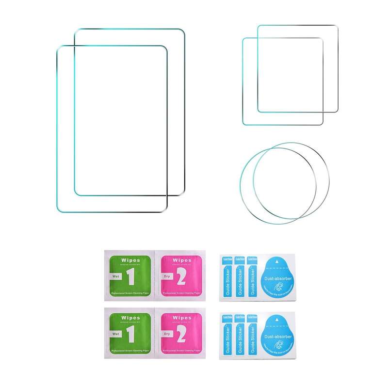 For DJI Osmo Action 3 2pcs STARTRC 3-in-1 Lens Front and Back Screen Tempered Glass Film
