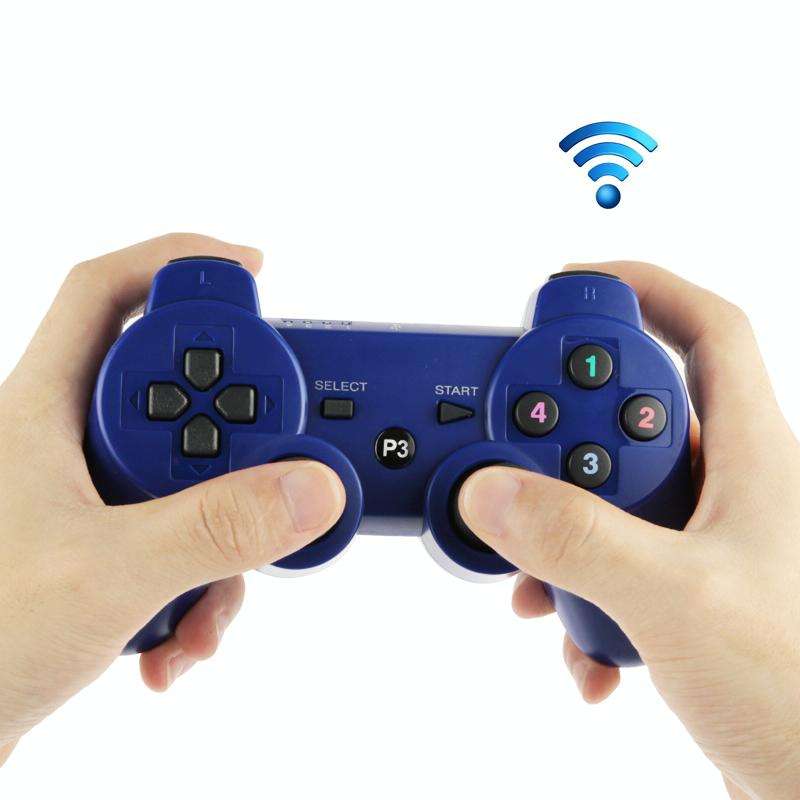 Double Shock III Wireless Controller, Manette Sans Fil Double Shock III for Sony PS3, Has Vibrati...