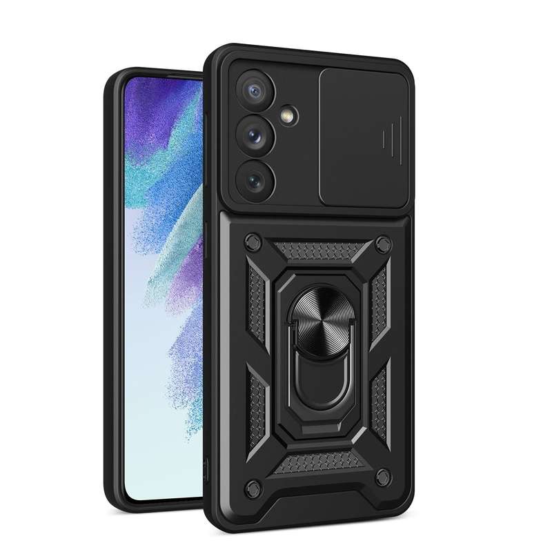For Samsung Galaxy A54 5G Sliding Camera Cover Design TPU+PC Phone Case(Black)