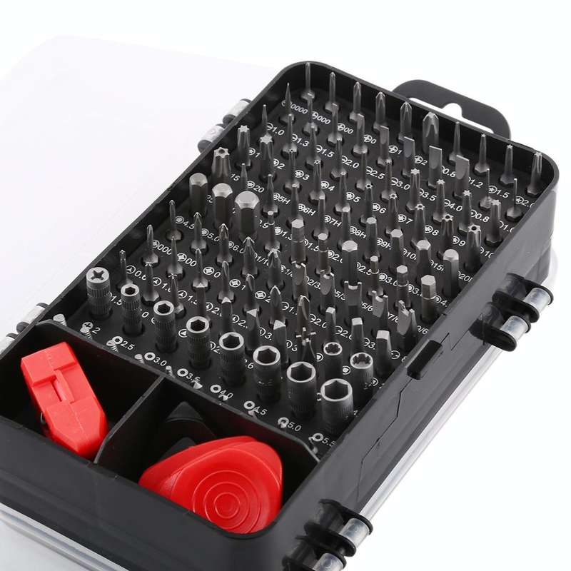 135 in 1 DIY Mobile Phone Disassembly Tool Clock Repair Multi-function Tool Screwdriver Set(Black...