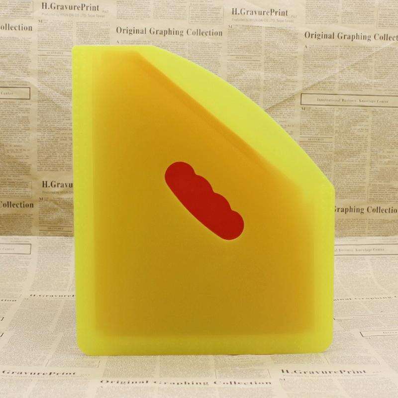 Standing Organ Clip Student Test Paper Storage Clip(White Surface (Rainbow Inner Page))