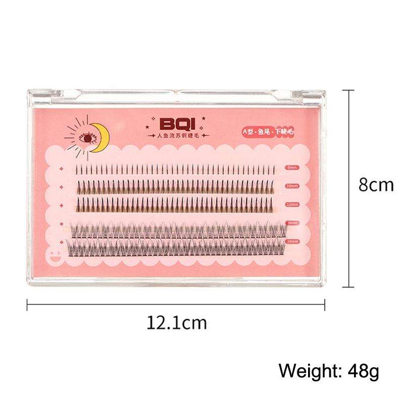 BQI B7229 Lightweight Natural Curling Three-dimensional Slim False Eyelashes, Style: Type A+Fisht...