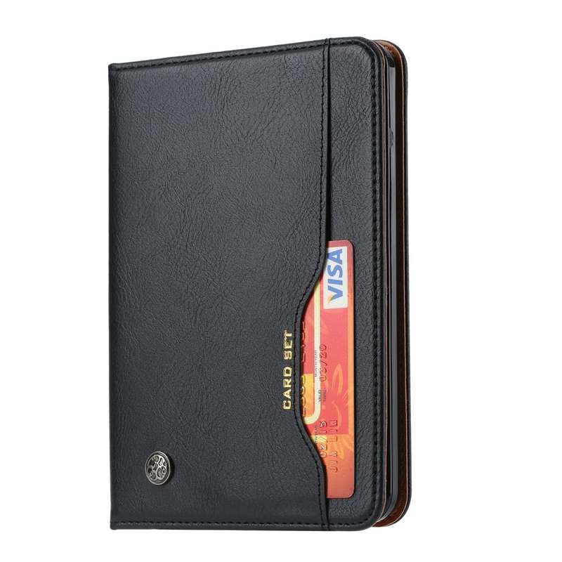 For kindle 2019 Knead Skin Texture Horizontal Flip Leather Case with Photo Frame & Holder & Card ...