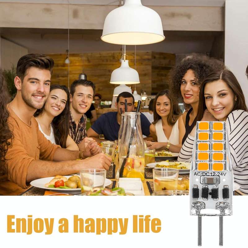GY6.35 3W 245-280LM 20 LED SMD 2835 Dimmer Corn Light Bulb, AC/DC 12V