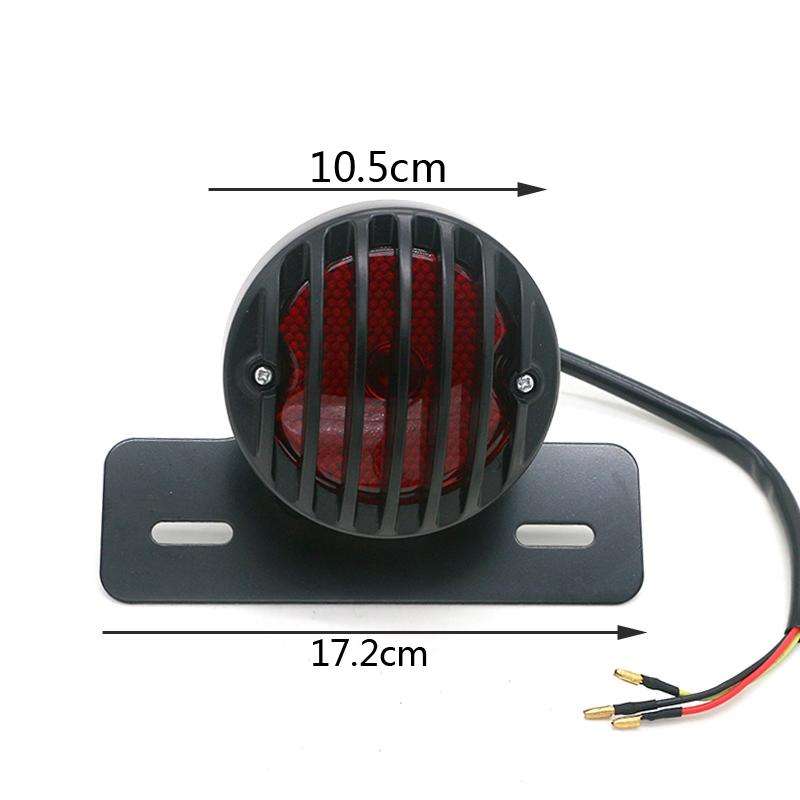 Motorcycle Accessories Retro Waning Tail Light Electric Car Brake Light Card Frame Light Modified...