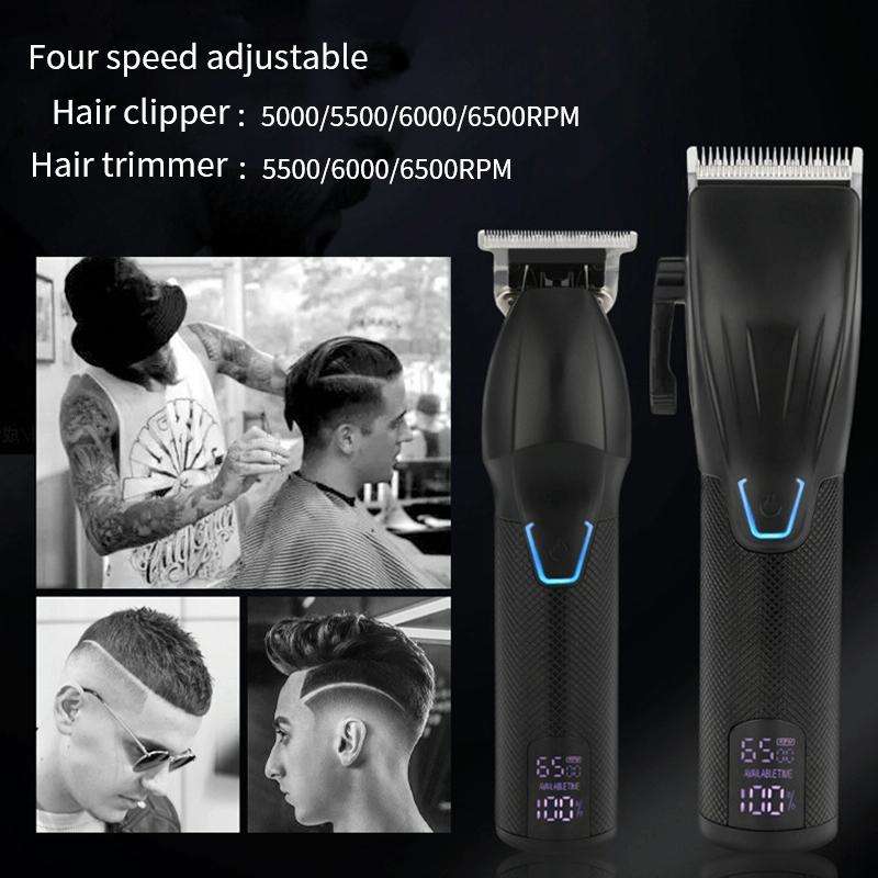 Men Electric Haircutting Tools Set Sculpting Electric Clipper(Gold)
