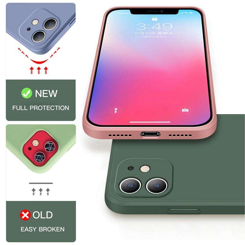For iPhone 12 mini Silicone Phone Case with Wrist Strap(Black)
