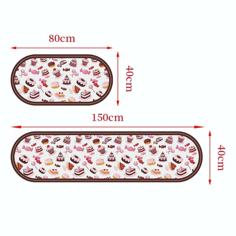 PVC Kitchen Non-Slip Floor Stickers Thickened Stickers Household Waterproof Floor Mats, Specifica...