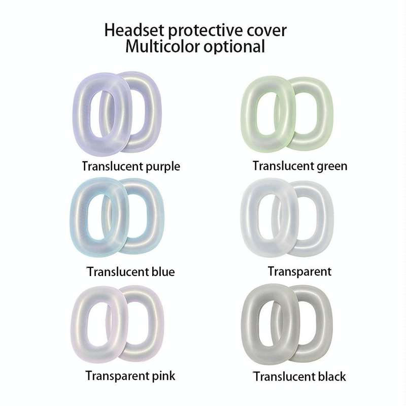 For AirPods Max Headphones Ear Cap Cover Replacement Part(Transparent)