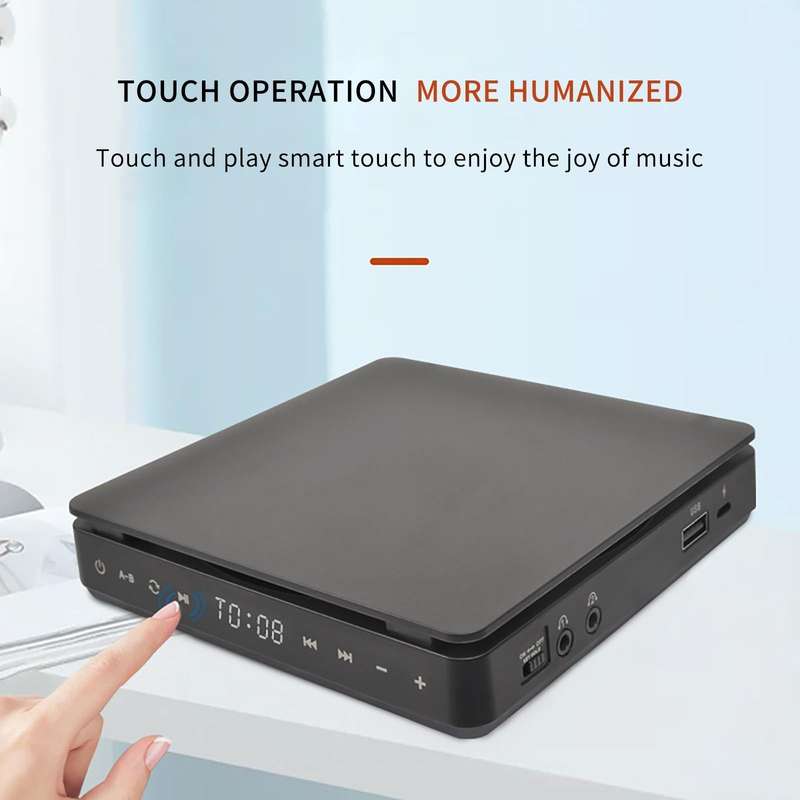 Kecag KC-708 Portable Retro Disc Album CD Player(Black)