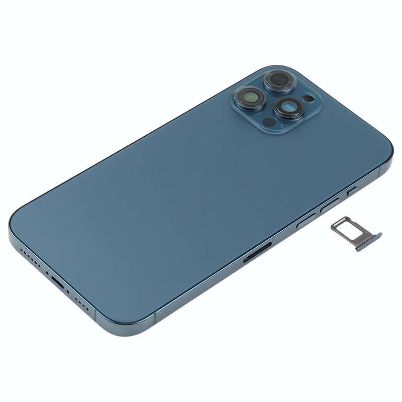 Battery Back Cover (with Side Keys & Card Tray & Power + Volume Flex Cable & Wireless Charging Mo...