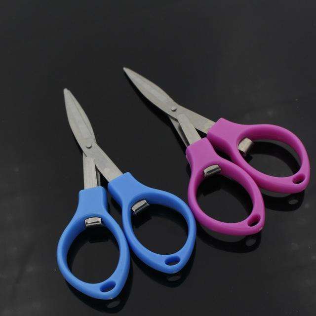 Stainless Steel Foldable Mini Scissors Tool(Random Color Delivery)