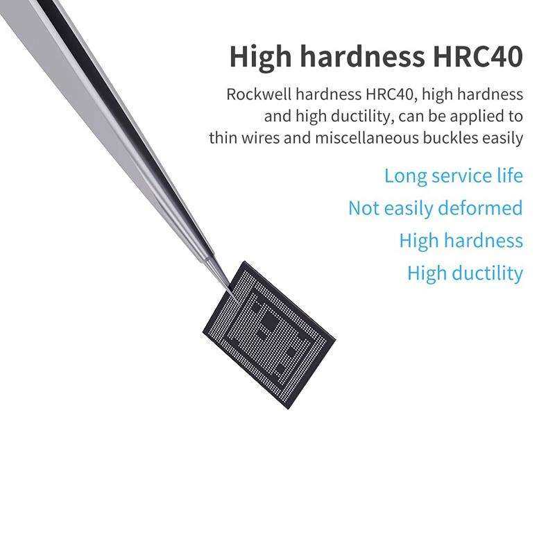 Qianli iNeezy YK-02 Stainless Steel Extra-sharp Thickened Tweezers Pointed Tweezers