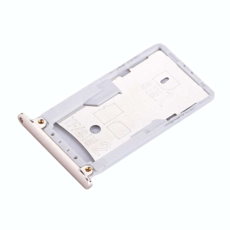 For Xiaomi Redmi Note 3 (Qualcomm Version) SIM & SIM / TF Card Tray(Gold)