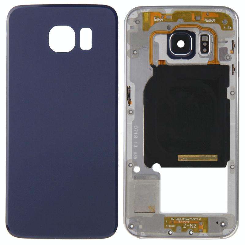 For Galaxy S6 Edge / G925 Full Housing Cover (Back Plate Housing Camera Lens Panel + Battery Back...