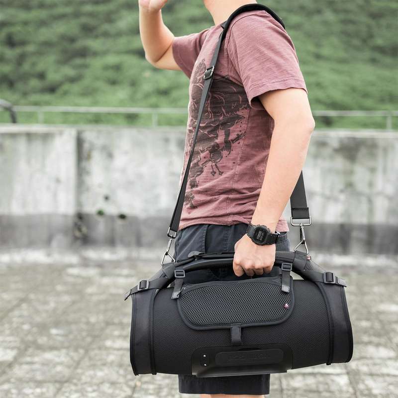 Portable Single-Shoulder Strap Speaker Storage Bag Accessories for JBL Boombox Storage Bag(Black)