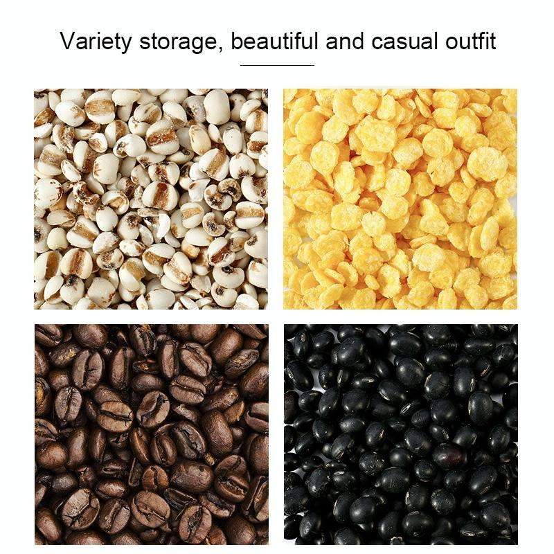 Wall-Mounted Miscellaneous Grain Storage Box Kitchen Large-Capacity Push-Type Sealed Tank, Specif...