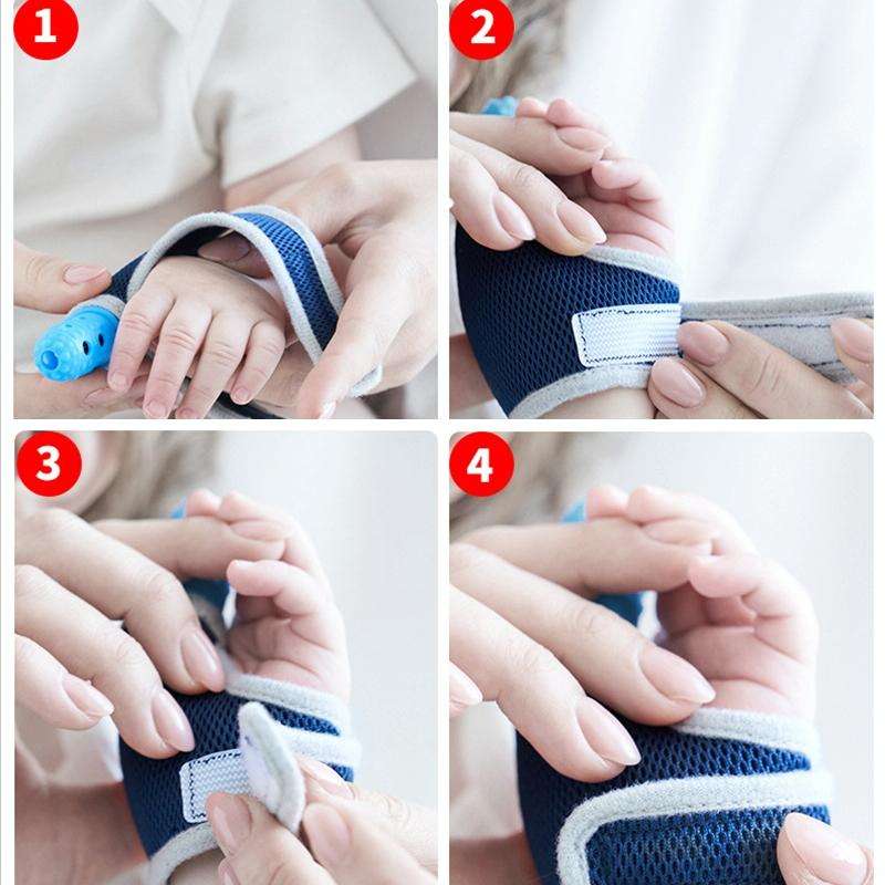 ZT001 Baby Silicone Molar Finger Cots Children Anti-Bite Hand Breathable Thumb Cots Teether Mater...