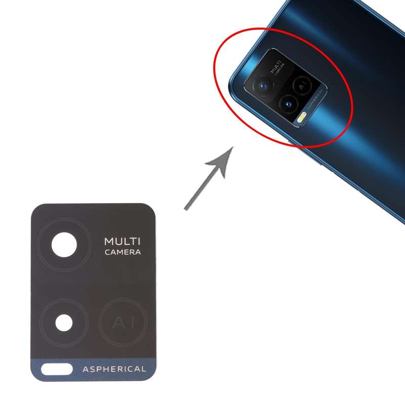 For vivo Y32 V2158A 10pcs Back Camera Lens