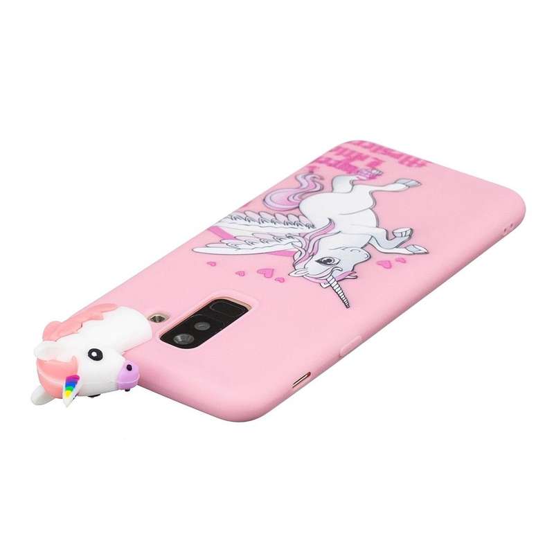 For Galaxy A6 (2018) Shockproof Cartoon TPU Protective Case(Unicorn)