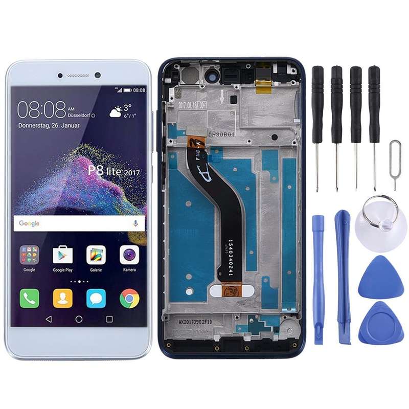 OEM LCD Screen for Huawei Honor 8 Lite Digitizer Full Assembly with Frame (White)