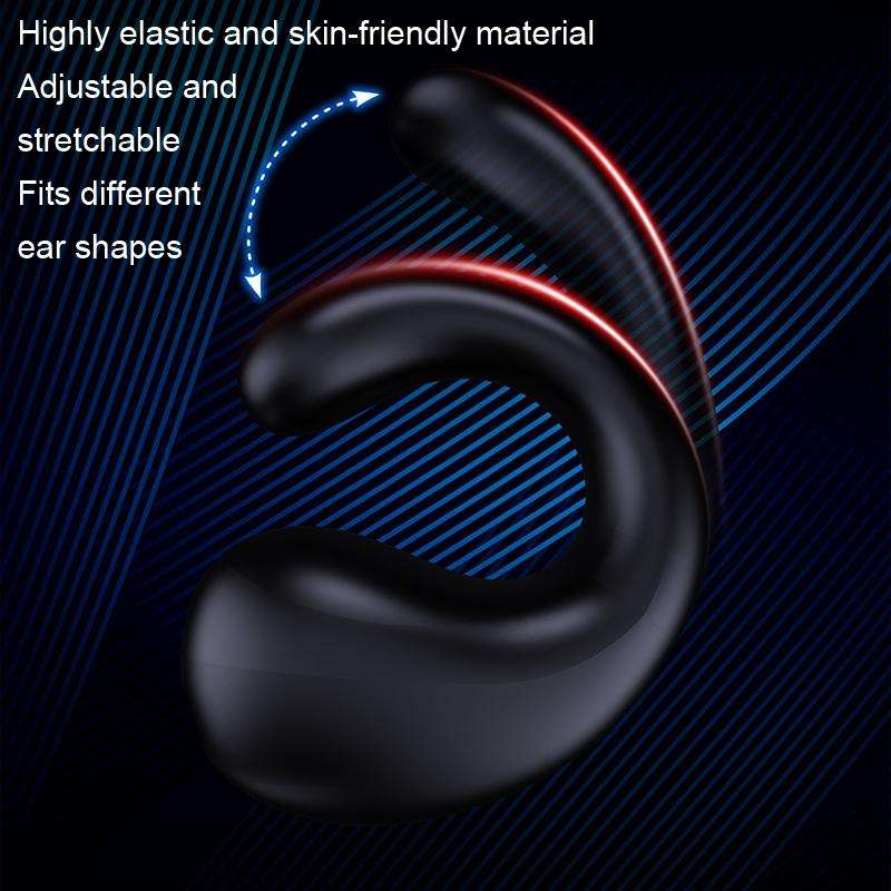 Clip-on Wireless Bluetooth Earphone With Digital Charging Compartment(Black)