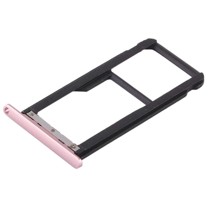 SIM Card Tray + SIM Card Tray / Micro SD Card Tray for Huawei Enjoy 6s (Pink)