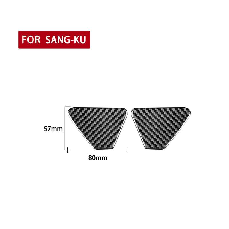 2 PCS / Set Carbon Fiber Car Inner Door Bowl Decorative Sticker for Volkswagen Scirocco 2009-2016...