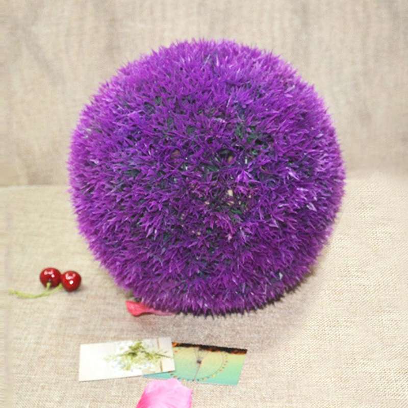 Artificial Grass Plant Ball Topiary Wedding Event Home Outdoor Decoration Hanging Ornament, Diame...
