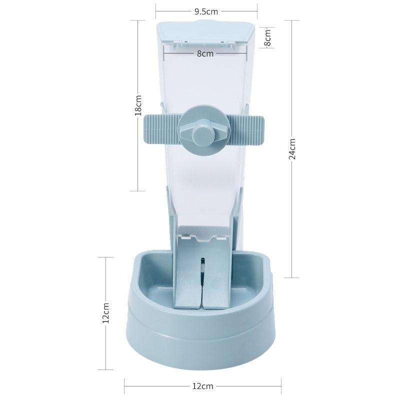 Pet Hanging Feeder Cat Automatic Drinker, Style: Feeder+Drinker(Pink)