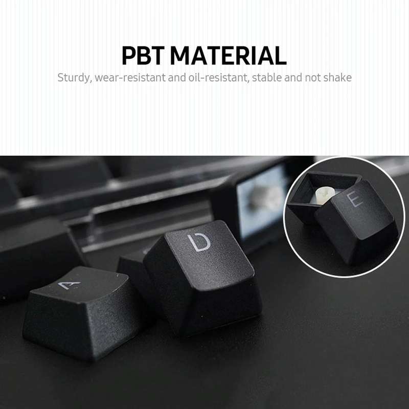 HXSJ P9 104 Keys PBT Color Mechanical Keyboard Keycaps(Purple)
