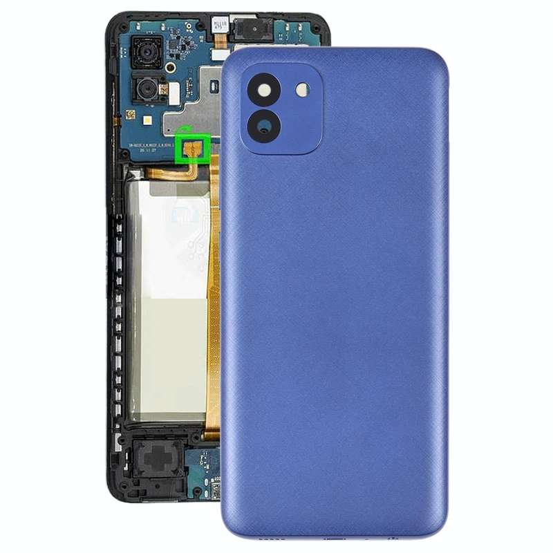 For Samsung Galaxy A03 SM-A035F Battery Back Cover (Blue)