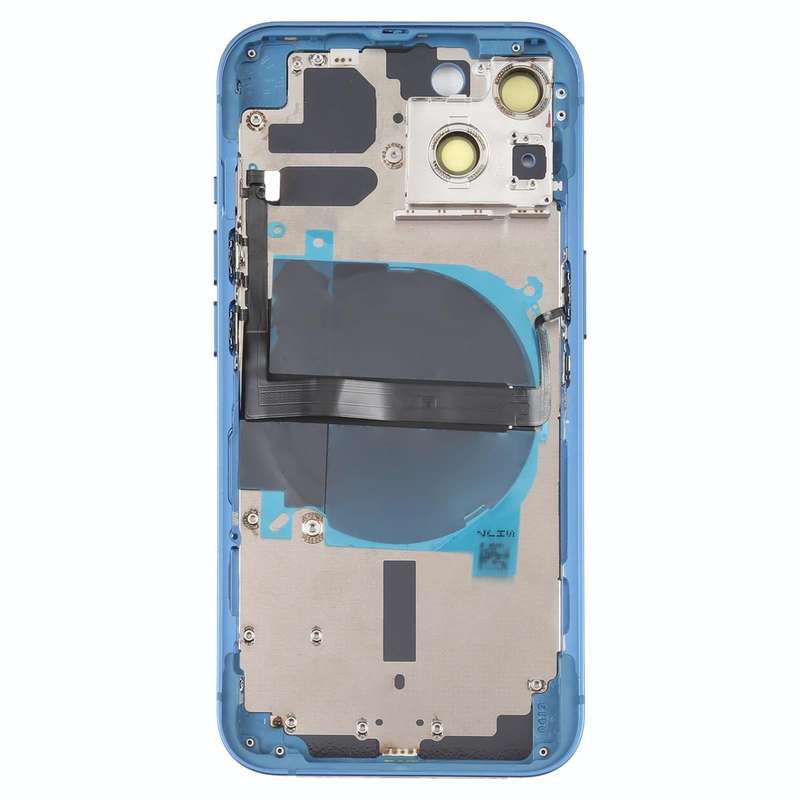 For iPhone 13 Battery Back Cover with Side Keys & Card Tray & Power + Volume Flex Cable & Wireles...