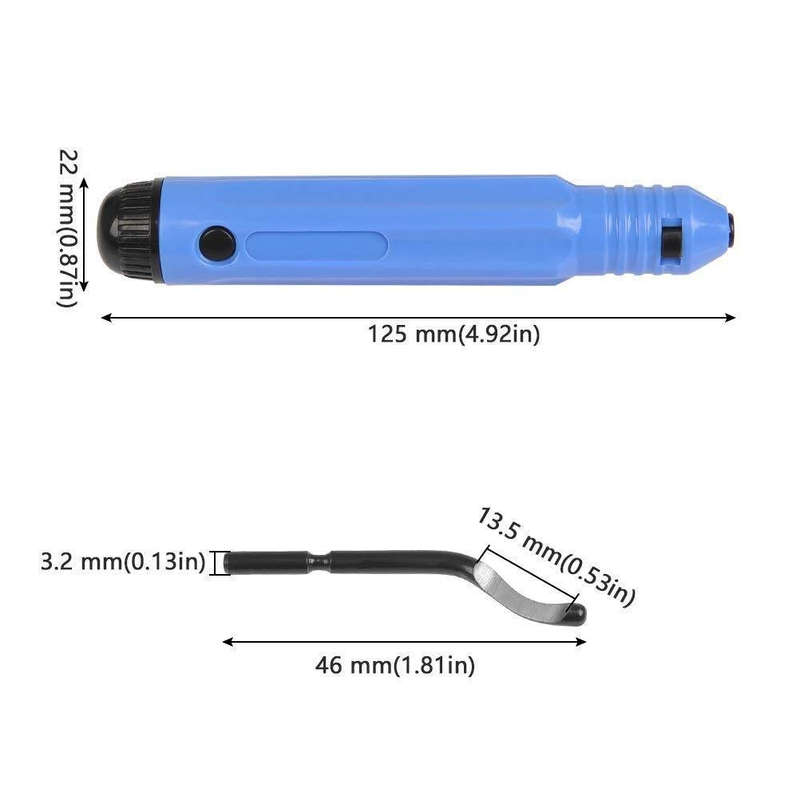 NB1100 Hand Deburr Trimming Knife Scraper, Style:Handle + 1 Cutter Head