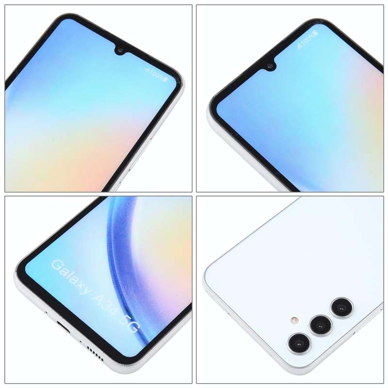 For Samsung Galaxy A34 5G Color Screen Non-Working Fake Dummy Display Model (White)