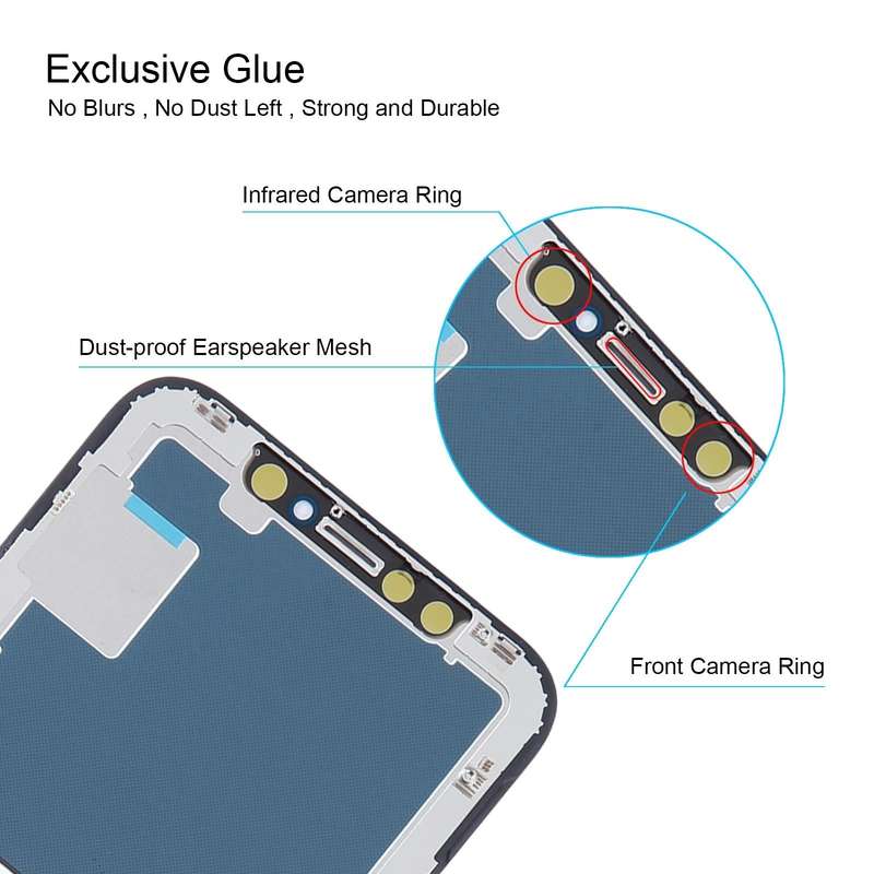 Soft OLED LCD Screen For iPhone X with Digitizer Full Assembly