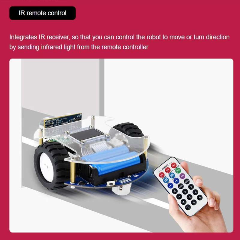 Waveshare PicoGo Mobile Robot, Based on Raspberry Pi Pico, Self Driving, Remote Control(EU Plug)
