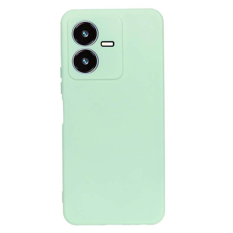 For vivo Y22 / Y22S 4G Solid Color Liquid Silicone Dropproof Full Coverage Protective Case(Green)